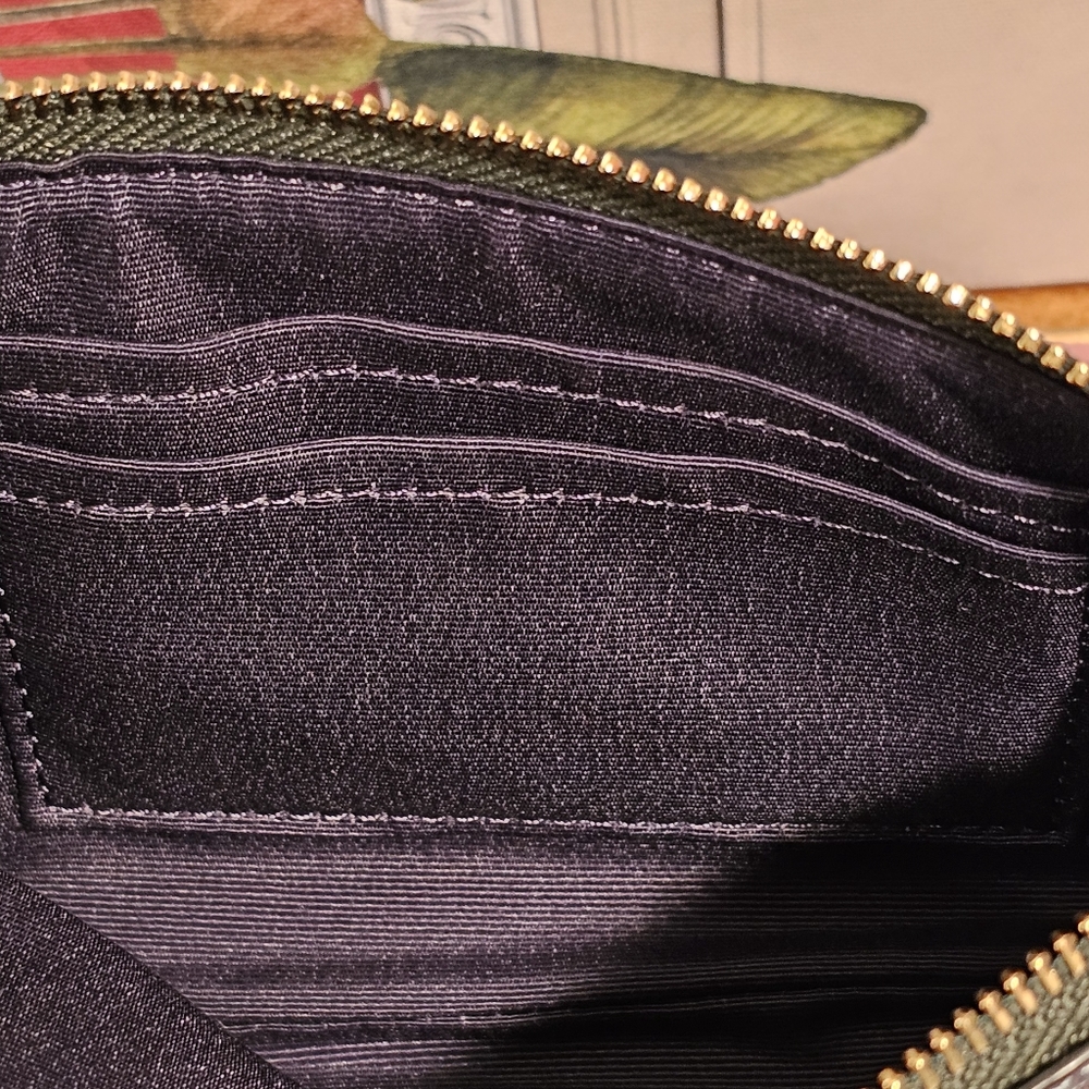 Coach Leather Corner Zip Wristlet - Picture 6 of 13